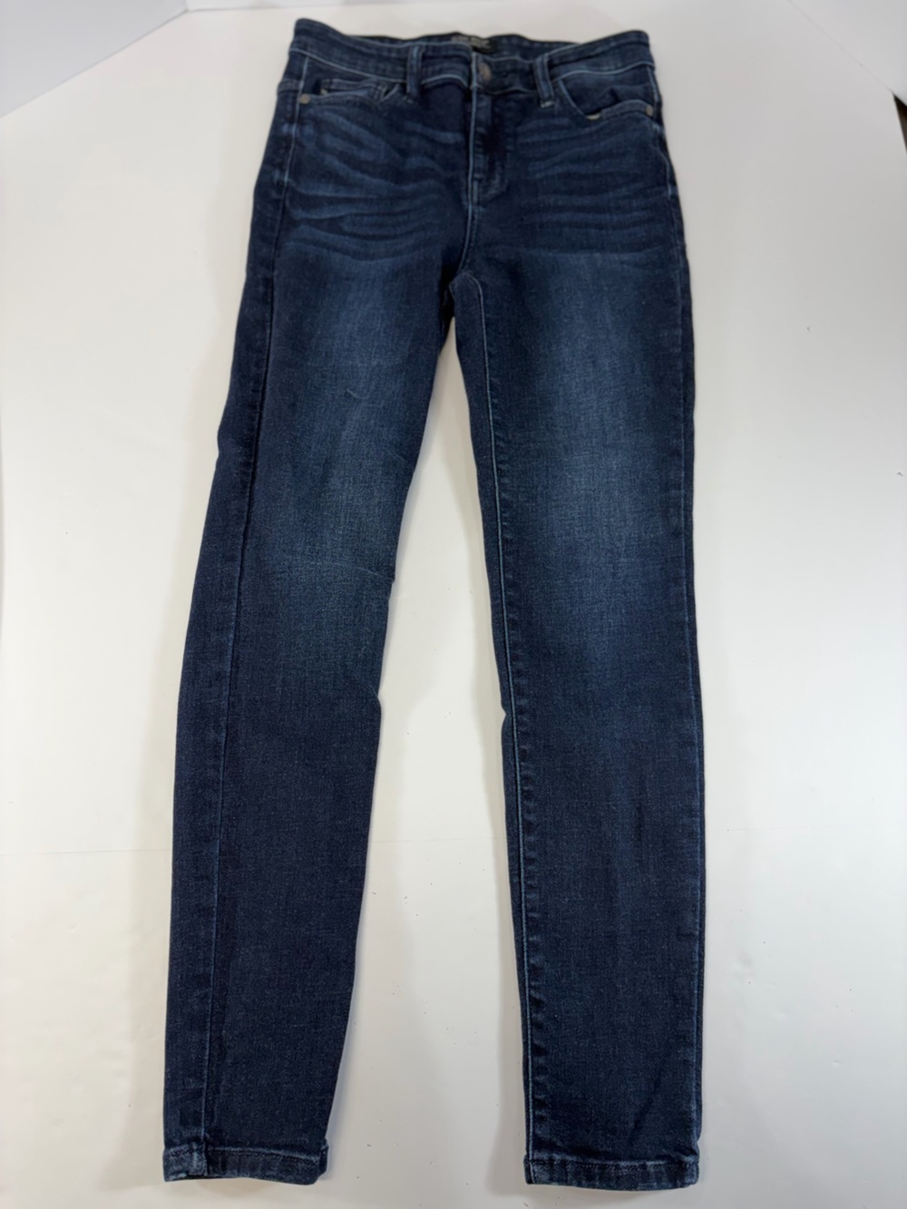 Judy Blue Skinny Fit Jeans Womens 7/28 Dark Wash High Rise Stretch Denim